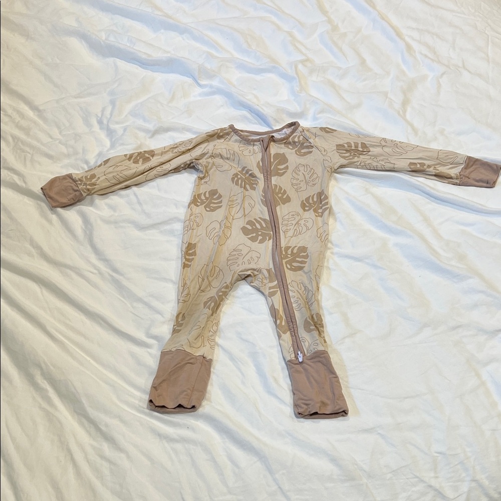 Coco Moon Coveralls- Monstera Print